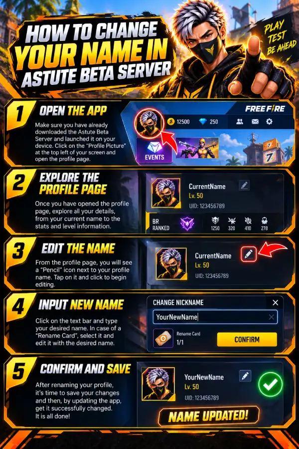 How to Change Your Name in Astute Beta Server