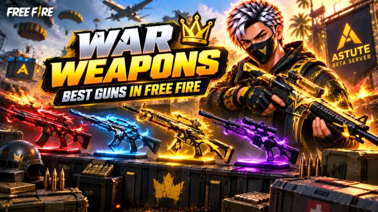 War Weapons: Best Guns in Free Fire
